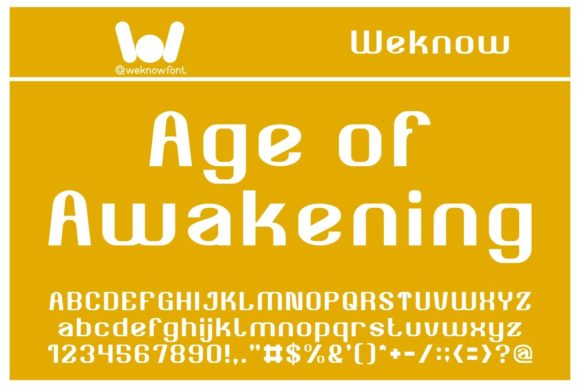 Age of Awakening Font