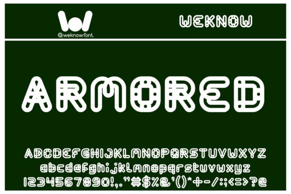 Armored Font for Web Design