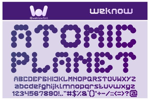 Atomic Planet Font for Web Design