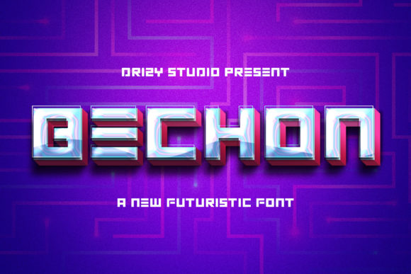 Bechon Font: Futuristic Design