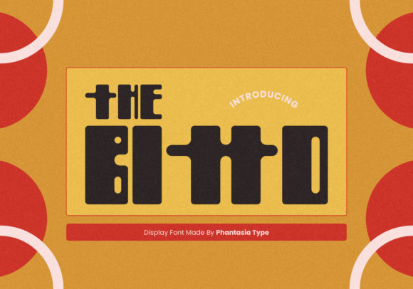 Bitto: A Bold Display Font for Creative Projects