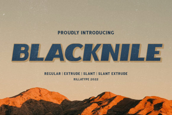 Blacknile Font for Creative Projects