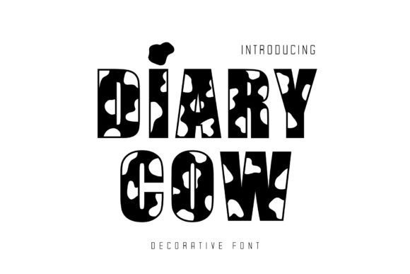 Diary Cow Font for Creative Design