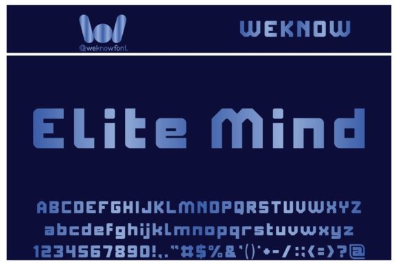 Elite Mind: A Bold Font for Creative Projects