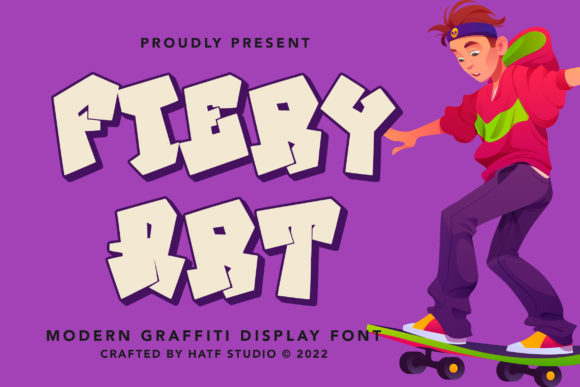 Fiery Art Font for Creative Makers