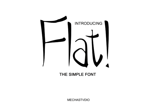 Flat: A Cool Display Font for Modern Design