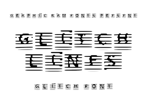 Glitch Lines Font for Bold Web Design
