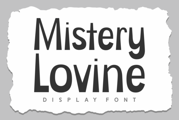 Mistery Lovine Font for Editorial Design