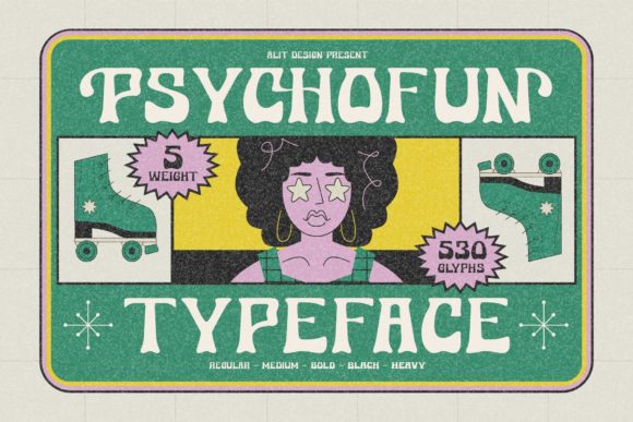 Psychofun: A Bold Display Font for Creative Campaigns